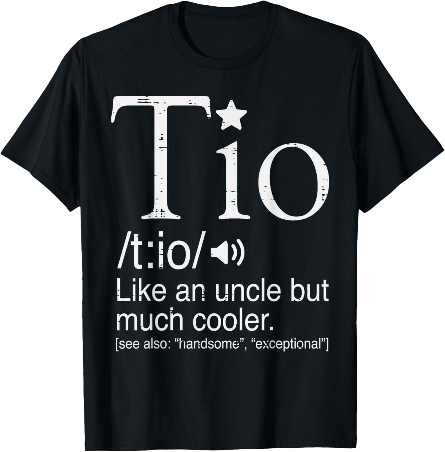 Tio Definition Cooler Spanish Uncle Fathers Day Mexican Men T-Shirt - T-Shirt | Black
