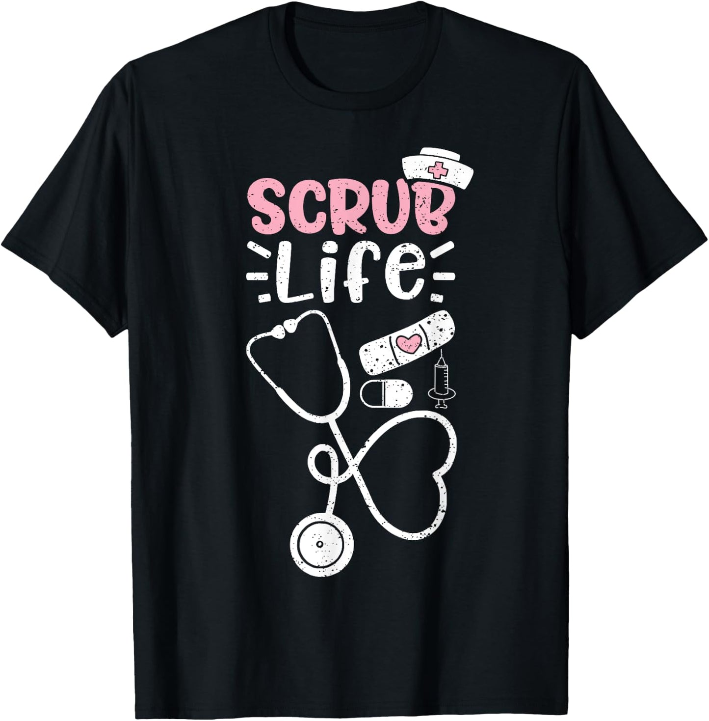 Scrub Life - Nurse Life T-Shirt - T-Shirt | Black