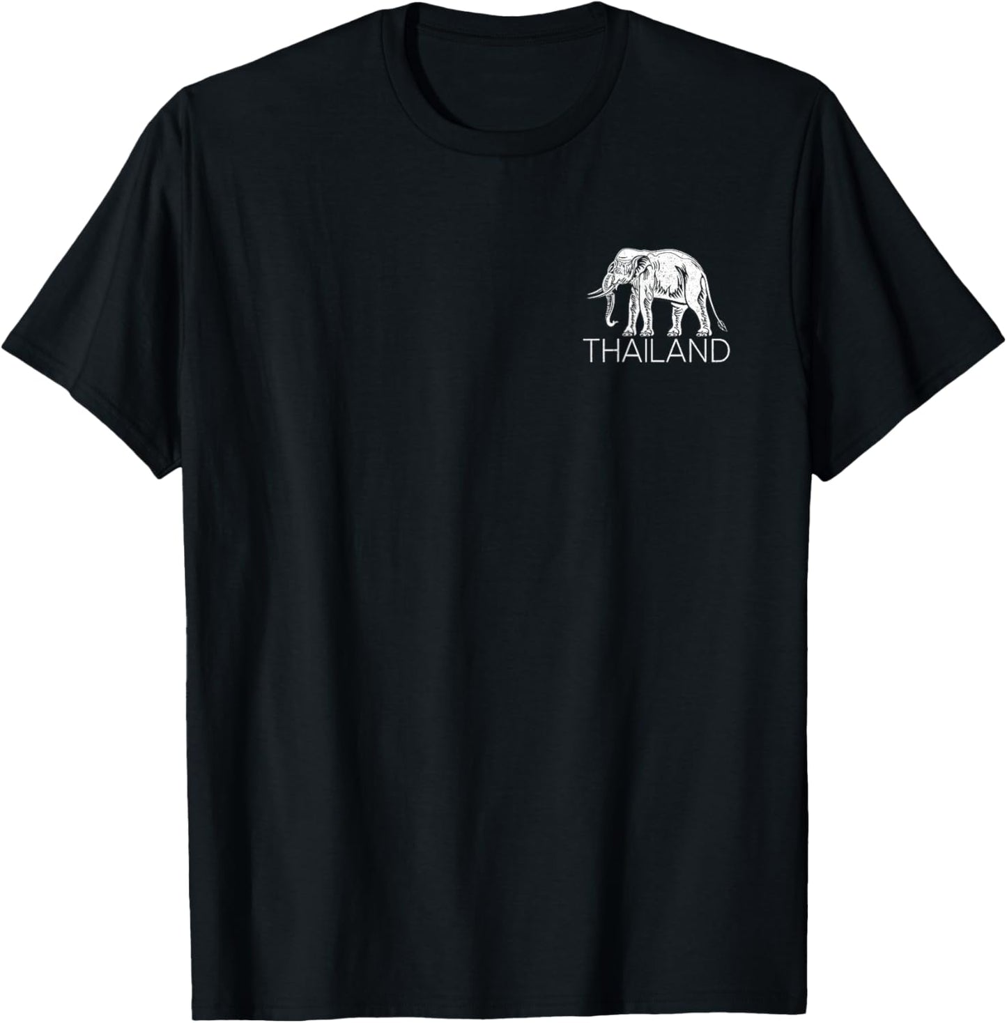Thailand Elephant Symbol SIAM Flag Thai Emblem T-Shirt - T-Shirt | Black