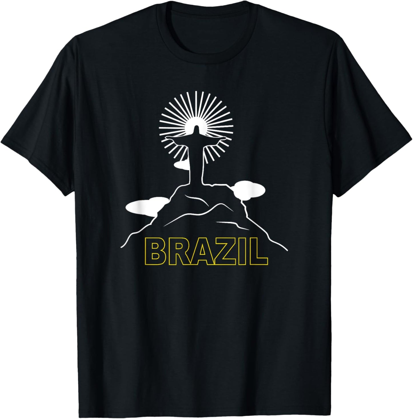 Brazil Christ The Redeemer Brasil Brazilian Pride T-Shirt - T-Shirt | Black
