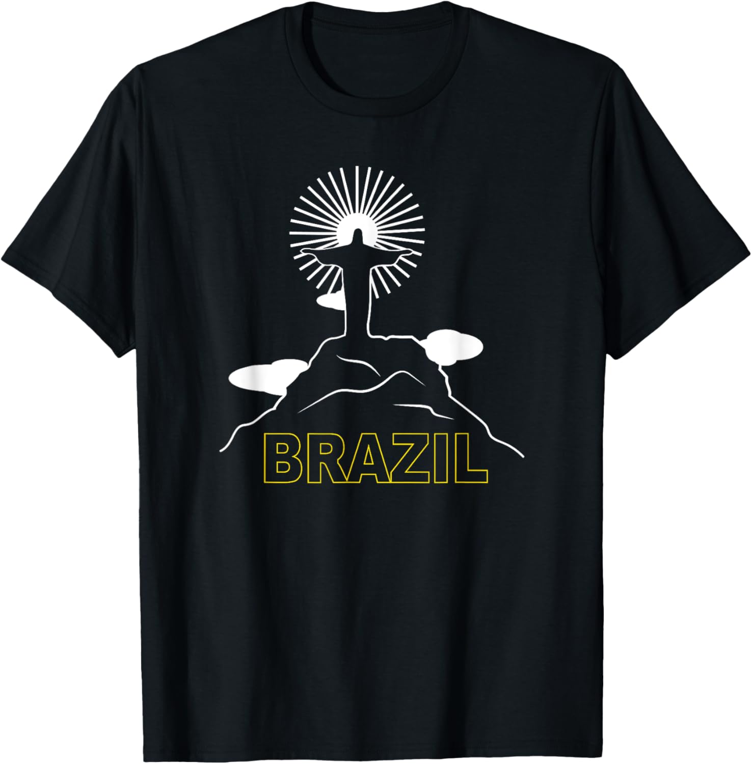 Brazil Christ The Redeemer Brasil Brazilian Pride T-Shirt - T-Shirt | Black
