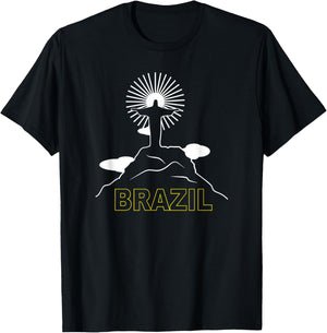 Brazil Christ The Redeemer Brasil Brazilian Pride T-Shirt - T-Shirt | Black