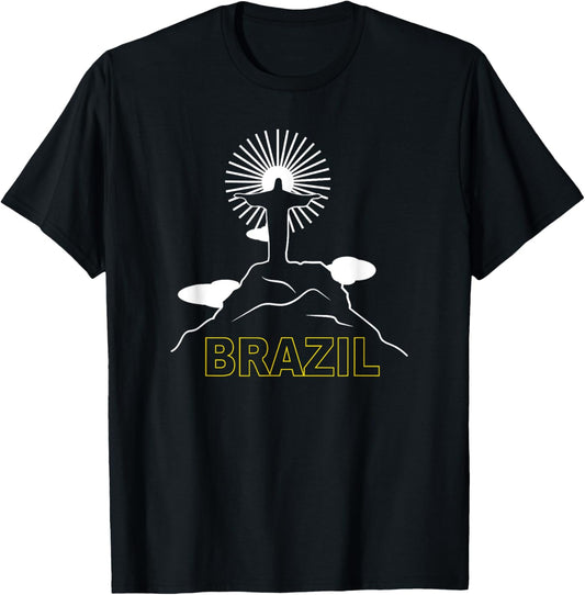 Brazil Christ The Redeemer Brasil Brazilian Pride T-Shirt - T-Shirt | Black