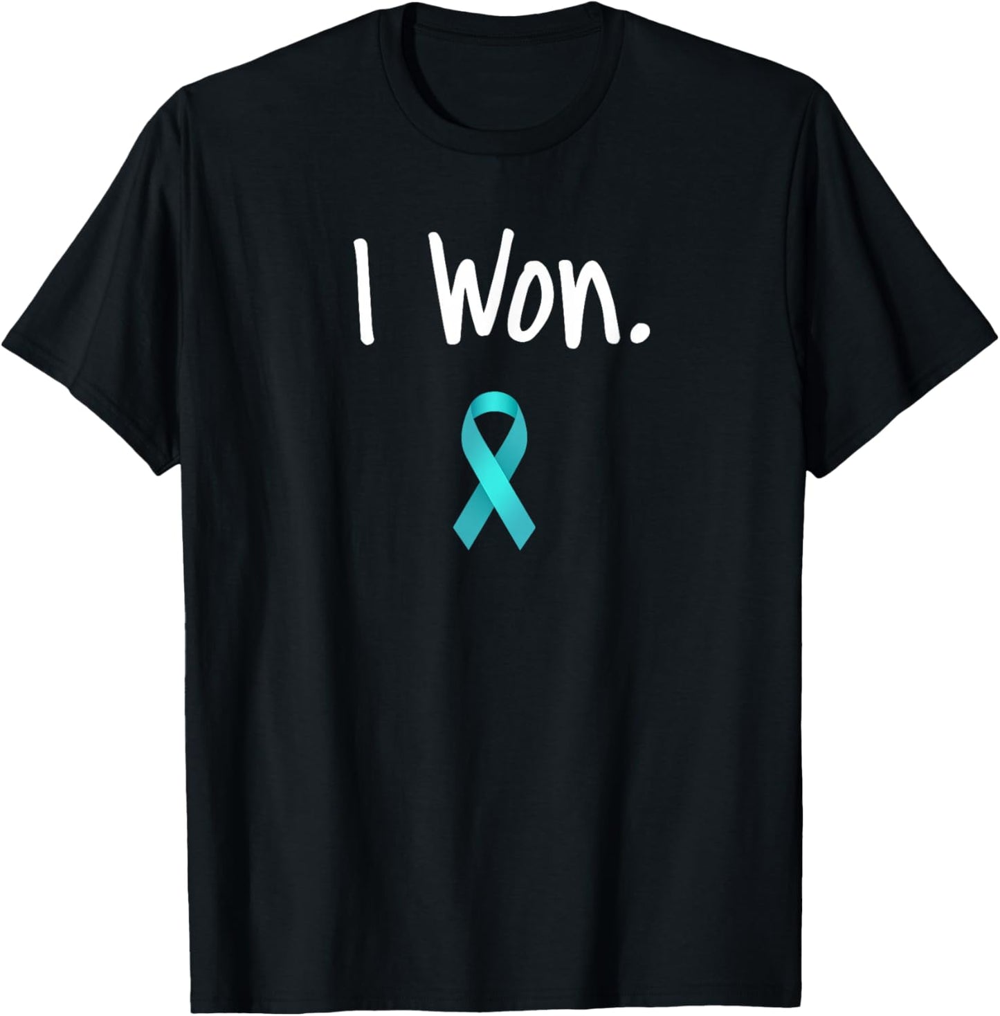 Ovarian Cancer Survivor, I Won Ovarian Cancer Awareness T-Shirt - T-Shirt | Black