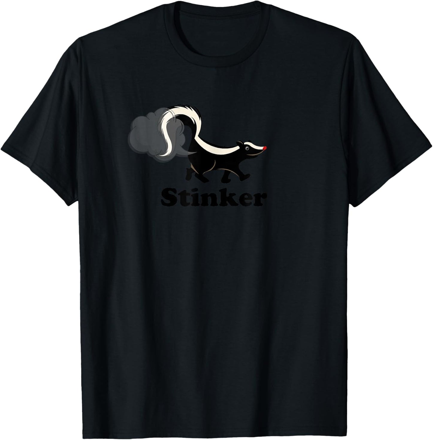 Stinker Skunk T-Shirt - T-Shirt | Black