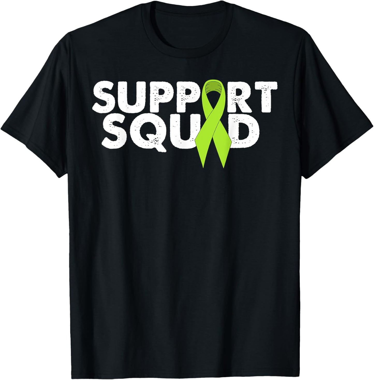 Lymphoma Awareness Support Squad T-Shirt - T-Shirt | Black