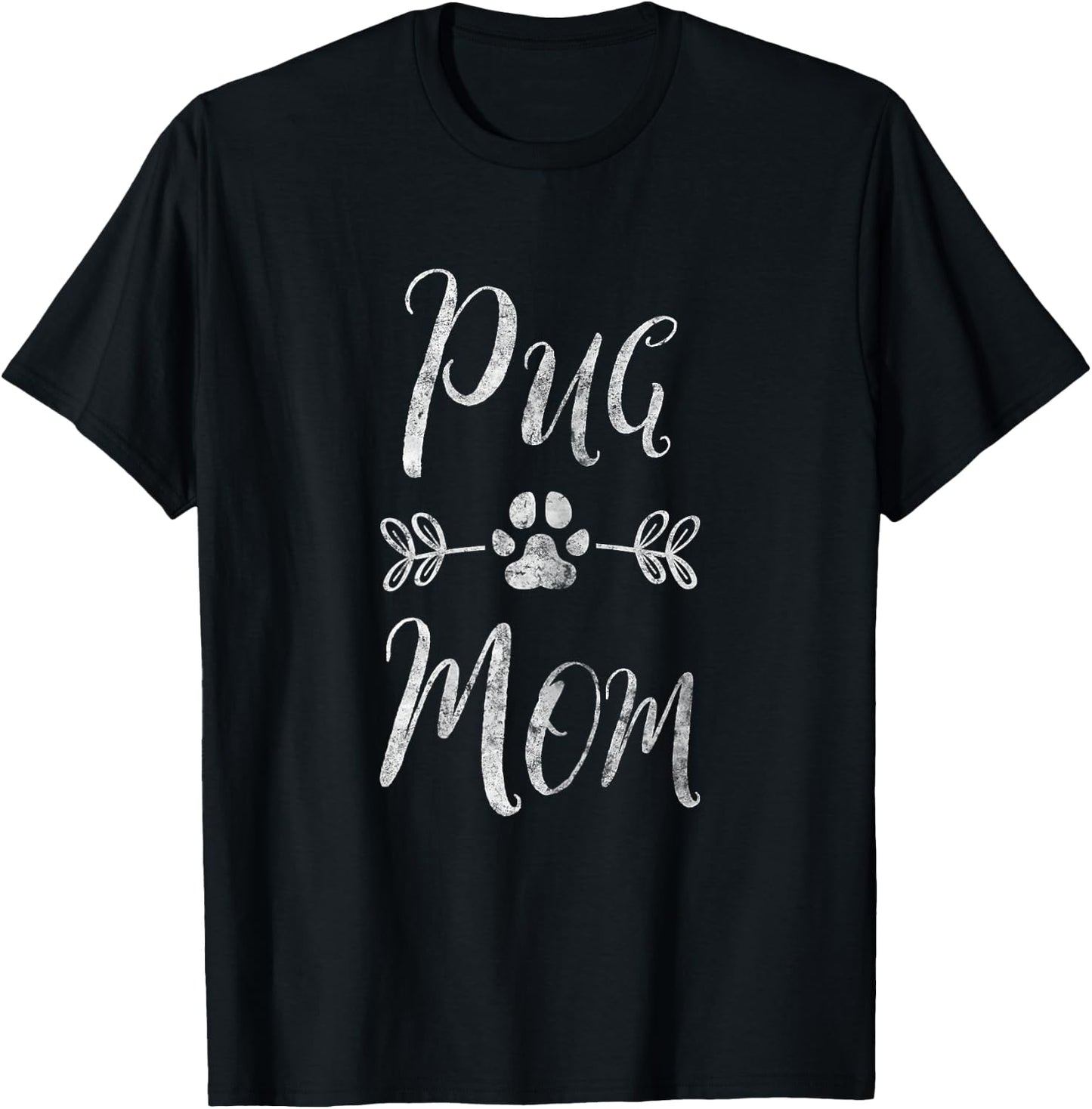 Pug Mom Shirt Puggle Mom Beagle Lover Owner Dog Mom Women T-Shirt - T-Shirt | Black