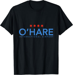 Chicago O'Hare ORD T-Shirt - T-Shirt | Black