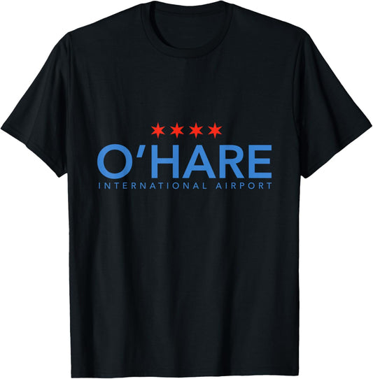 Chicago O'Hare ORD T-Shirt - T-Shirt | Black