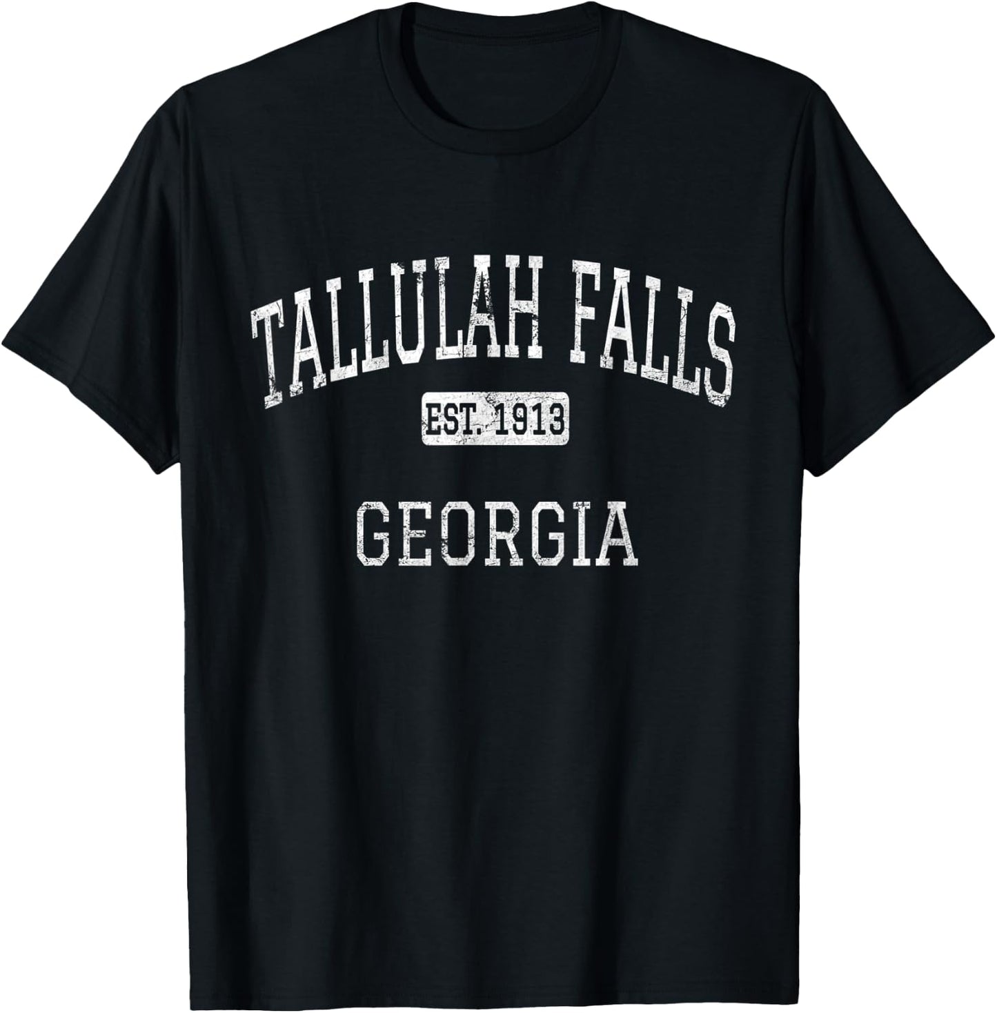 Tallulah Falls Georgia GA Vintage T-Shirt - T-Shirt | Black