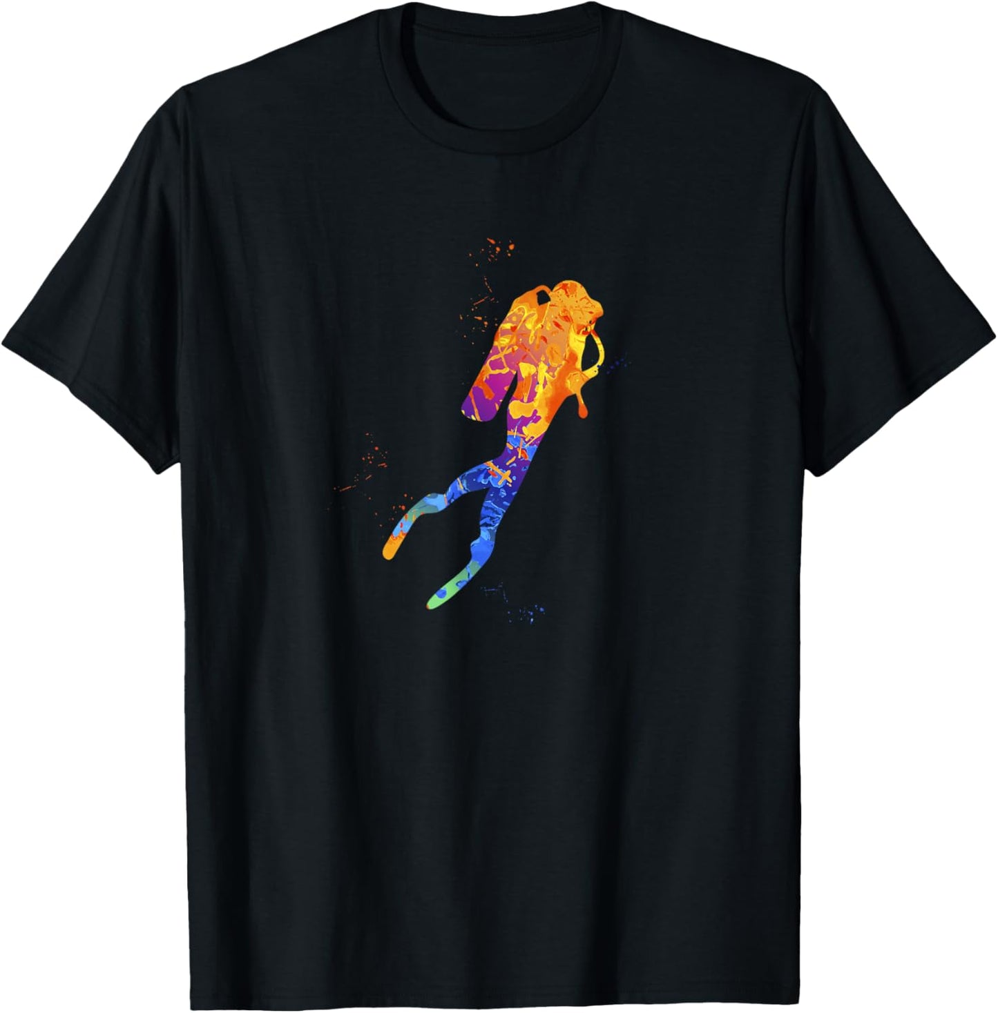 Scuba Diver Graphic - Ocean Scuba Diving Cloths T-Shirt - T-Shirt | Black