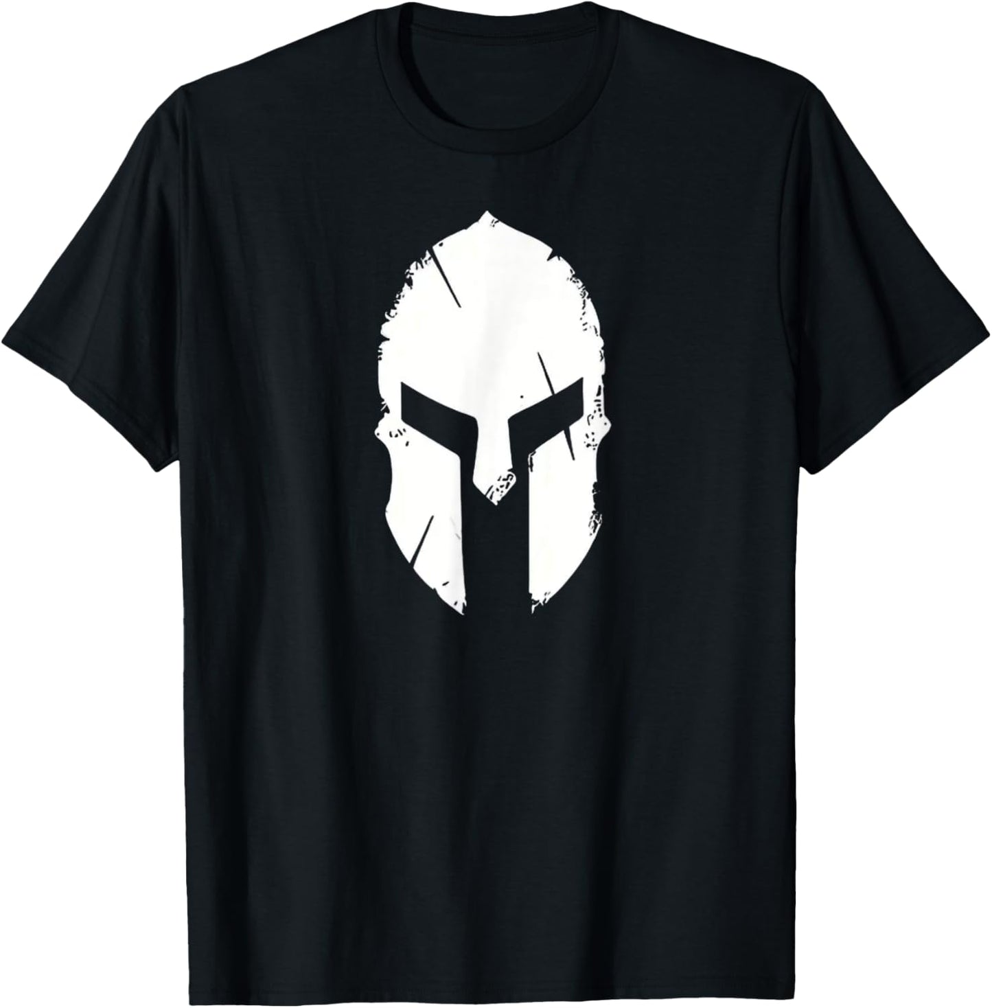 Spartan Helmet - Ancient Greece Inspired Warrior Emblem T-Shirt - T-Shirt | Black