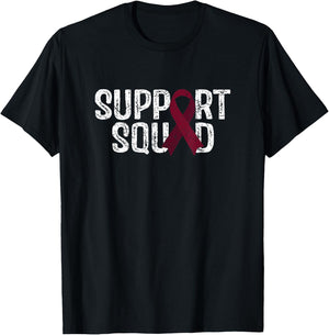 Support Squad Hirschsprung’s Disease Awareness T-Shirt - T-Shirt | Black