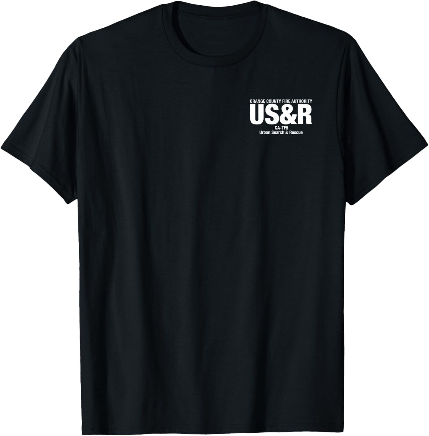 Urban Search & Rescue California Task Force 5 CA-TF5 Duty T-Shirt - T-Shirt | Black