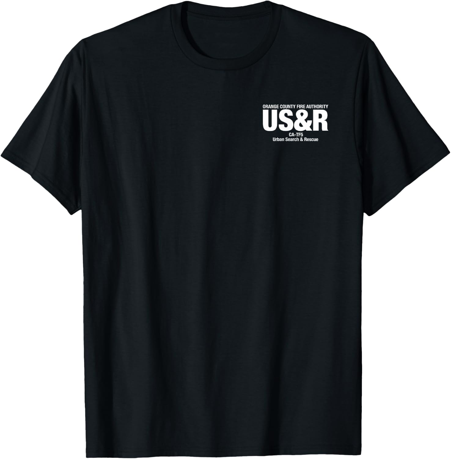 Urban Search & Rescue California Task Force 5 CA-TF5 Duty T-Shirt - T-Shirt | Black