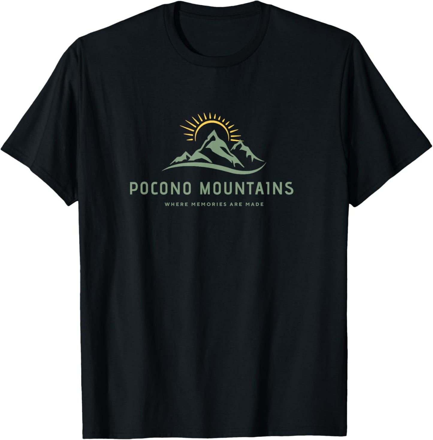 Pocono Mountains Apparel 1 T-Shirt - T-Shirt | Black