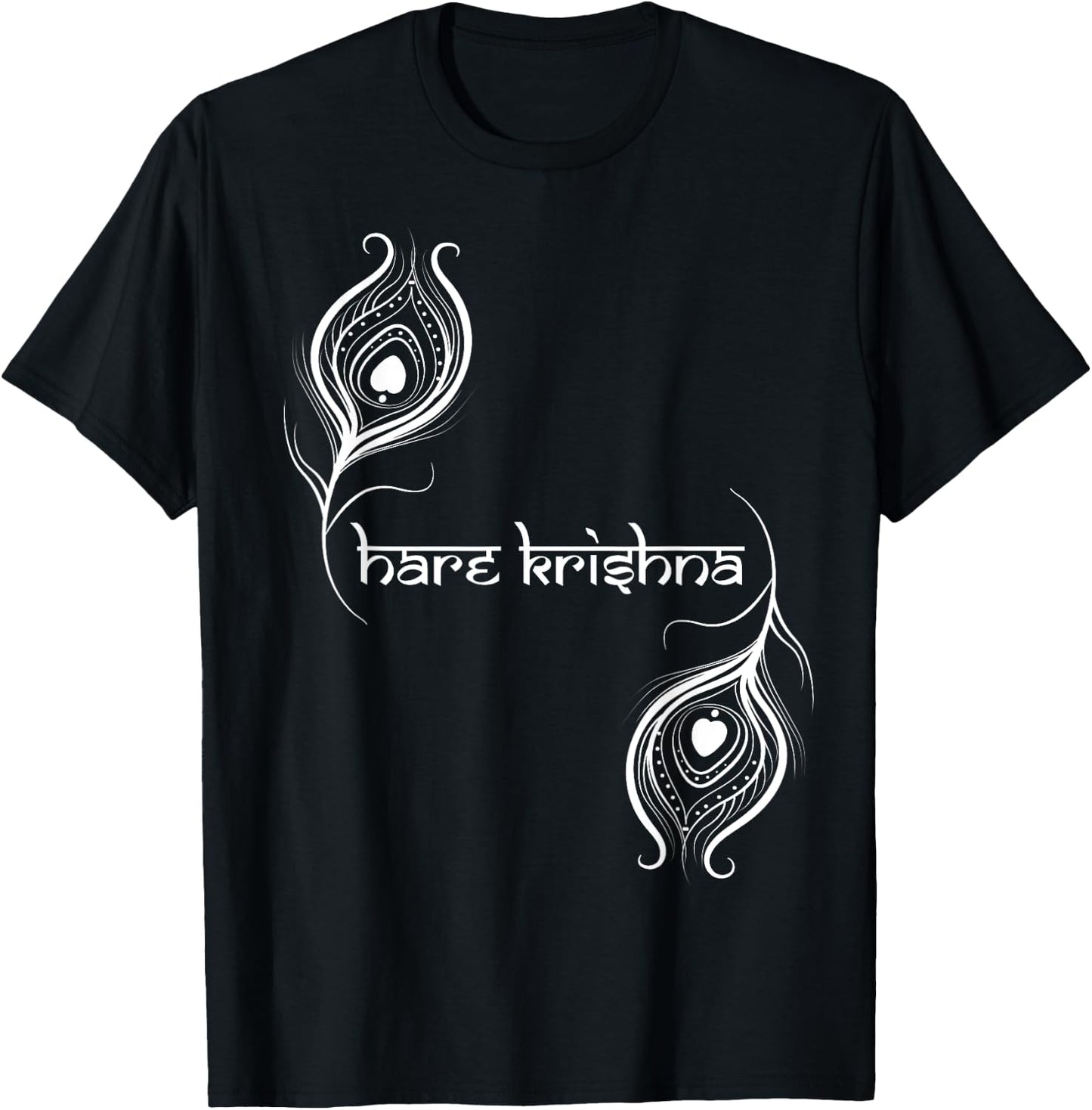 Hare Krishna Krishna Designer T-Shirt - T-Shirt | Black