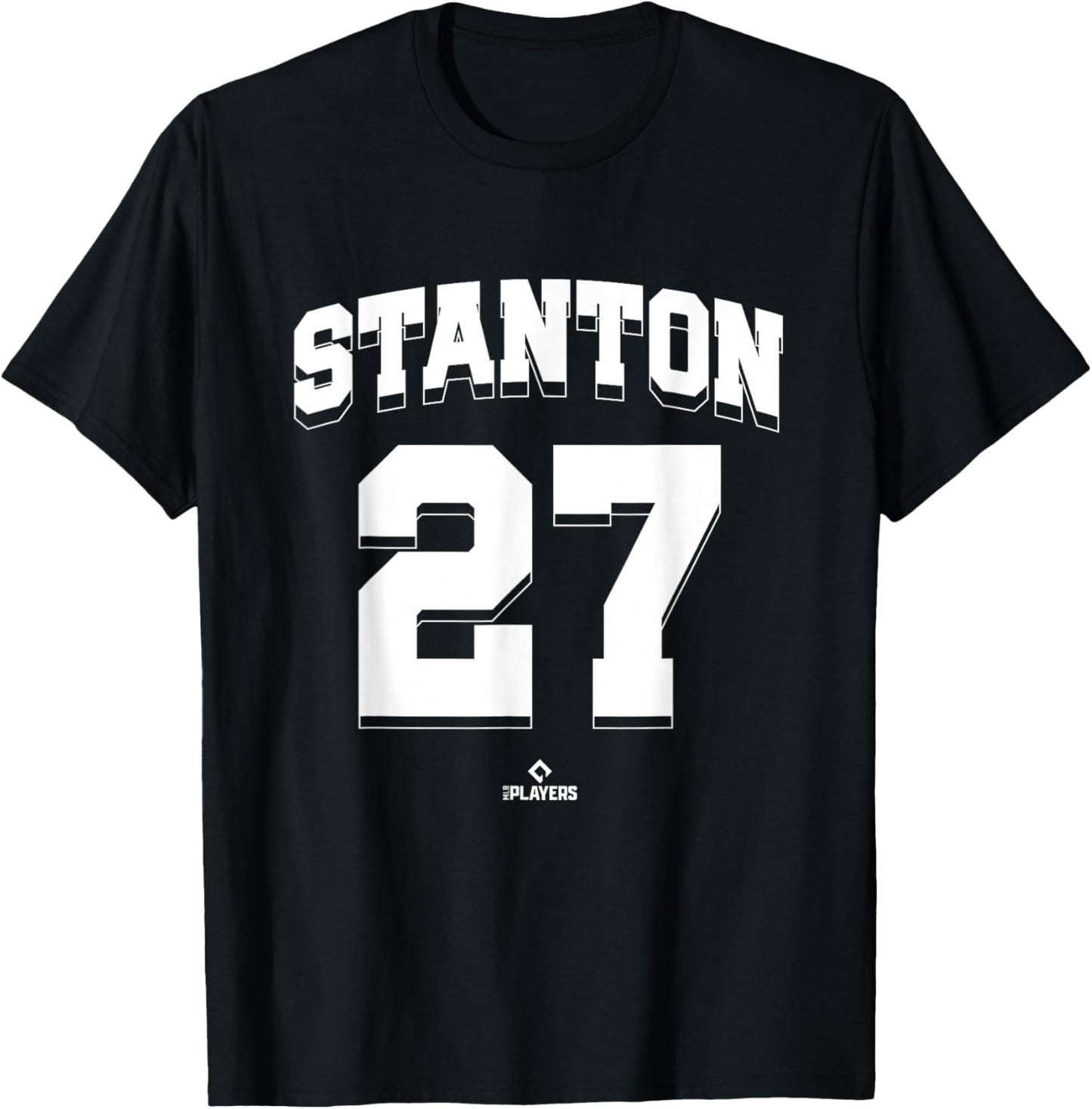 Giancarlo Stanton 27 New York MLBPA T-Shirt - T-Shirt | Black