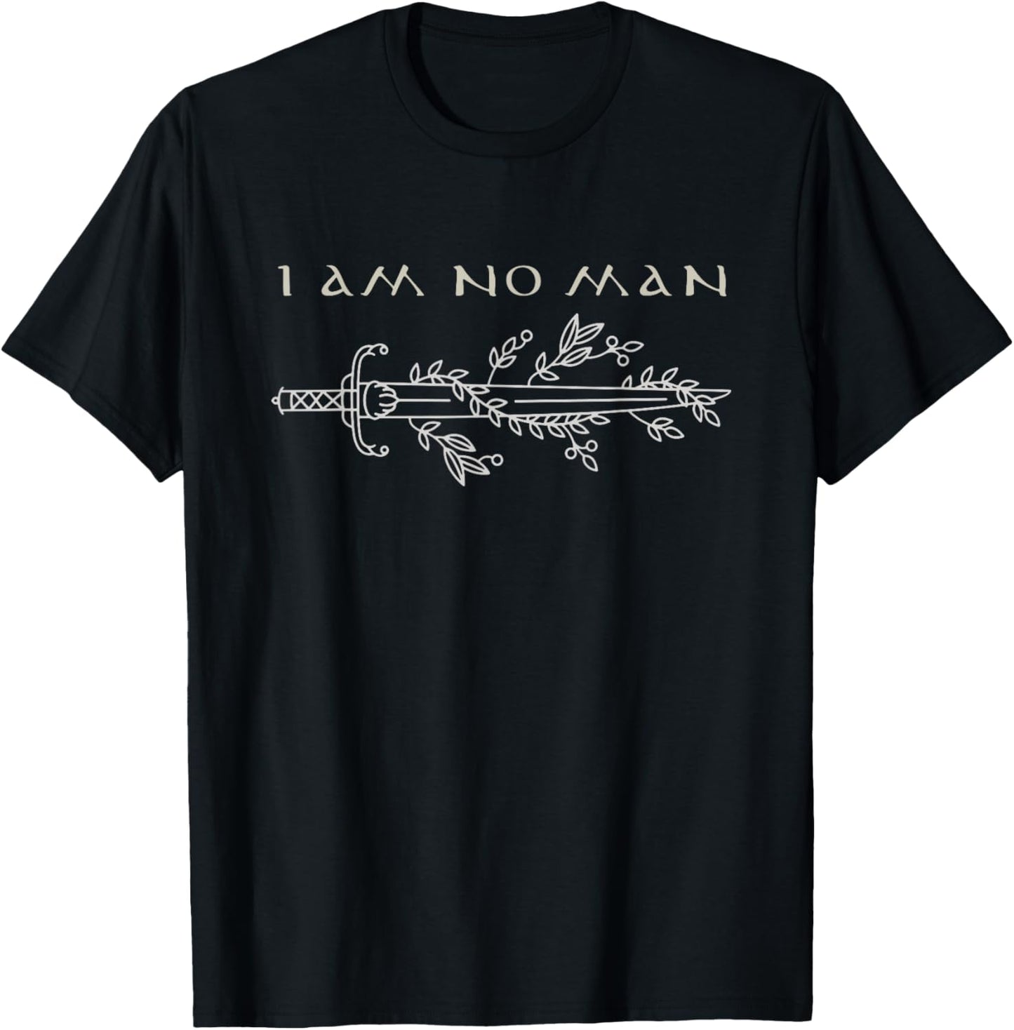 I Am No Man, Reading Bookish Vintage Gothic Meme T-Shirt - T-Shirt | Black