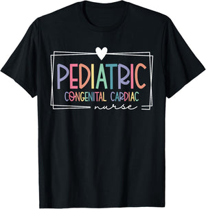 Pediatric Congenital Cardiac Nurse PEDS RN Pediatrician T-Shirt - T-Shirt | Black