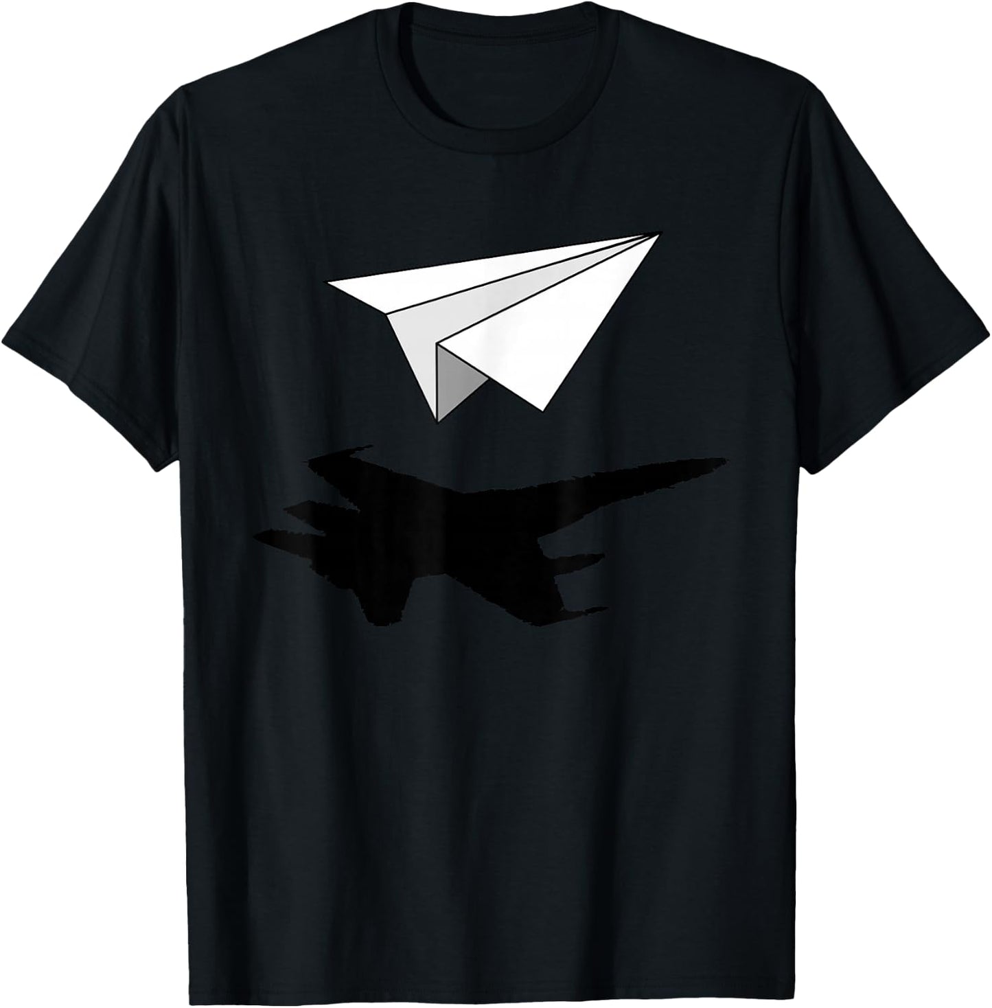 Aeronautical Engineer Paper Airplane T-Shirt - T-Shirt | Black