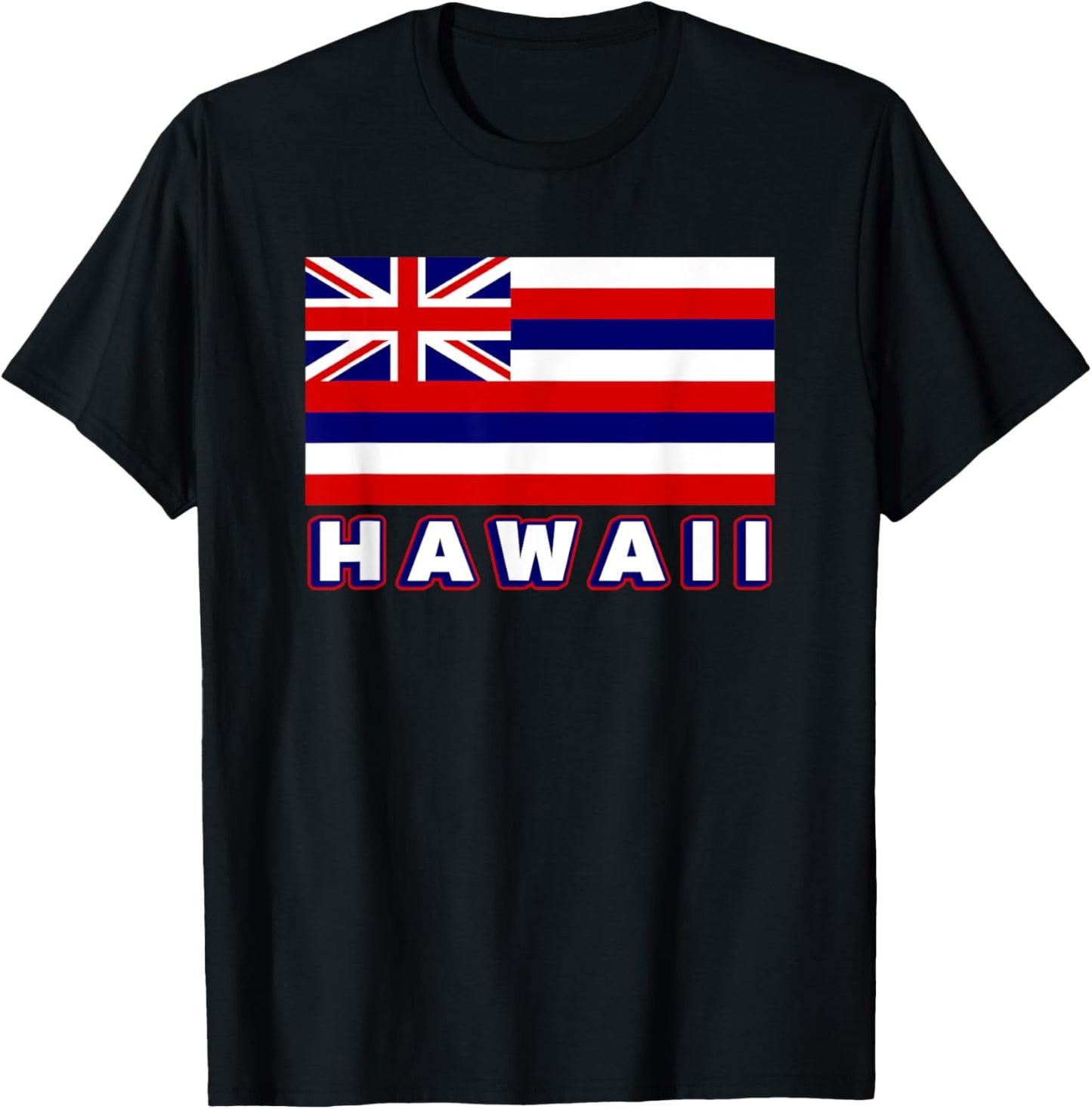 Hawaii Flag The Aloha State Flag Hawaiian Men Women Kids T-Shirt - T-Shirt | Black