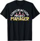 Project Supervisor Funny Construction Project Manager T-Shirt - T-Shirt | Black