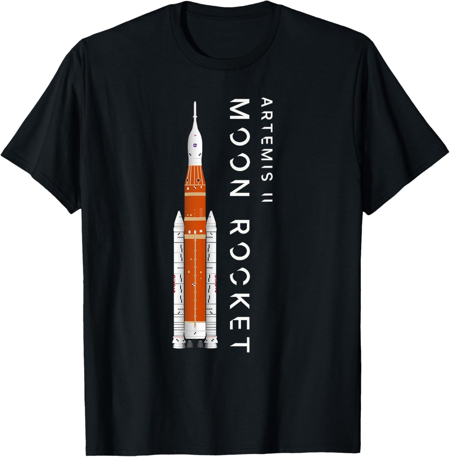 Artemis 2 Moon Rocket SLS Mission To The Moon And Beyond T-Shirt - T-Shirt | Black