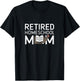 Simple Minimalist Retired Homeschool Mom T-Shirt - T-Shirt | Black