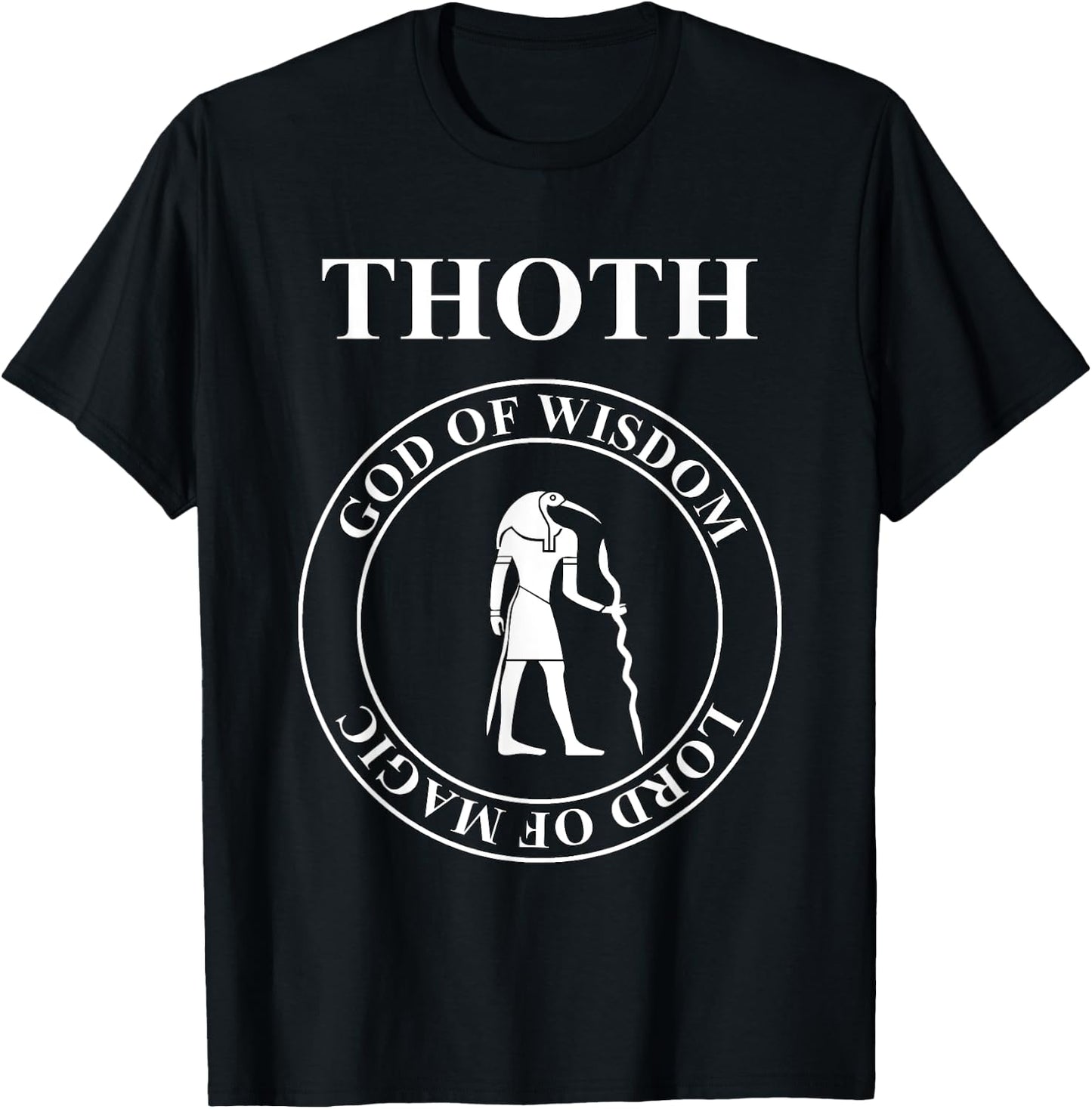 Thoth Egyptian God of Wisdom and Magic T-Shirt - T-Shirt | Black