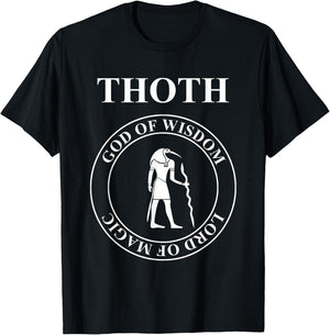 Thoth Egyptian God of Wisdom and Magic T-Shirt - T-Shirt | Black