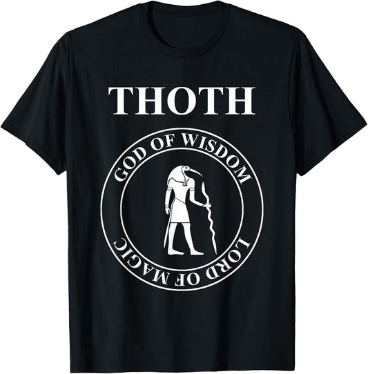 Thoth Egyptian God of Wisdom and Magic T-Shirt - T-Shirt | Black