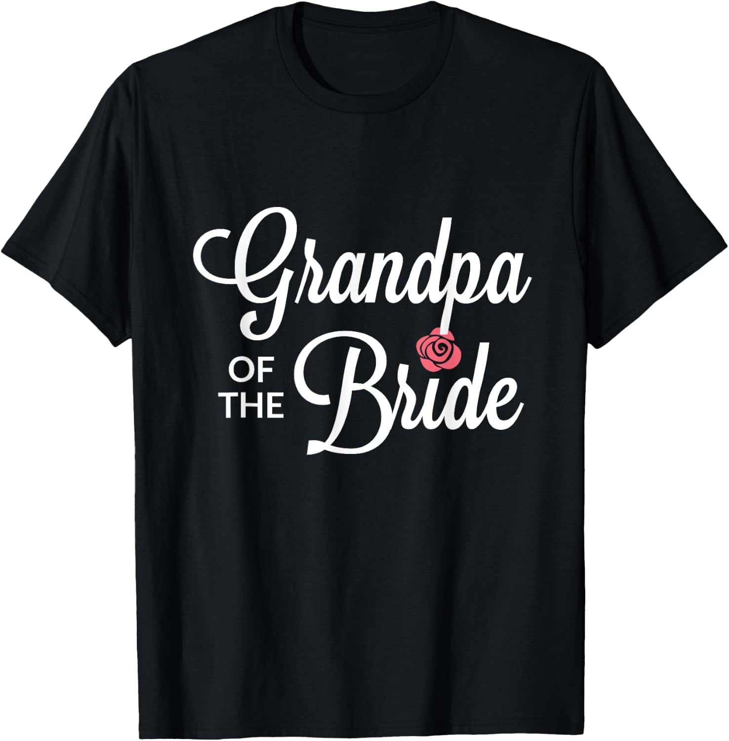 Grandpa Of The Bride Wedding Party T-Shirt - T-Shirt | Black