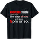 Women's Proverbs 31 ish funny Christian T-Shirt - T-Shirt | Black