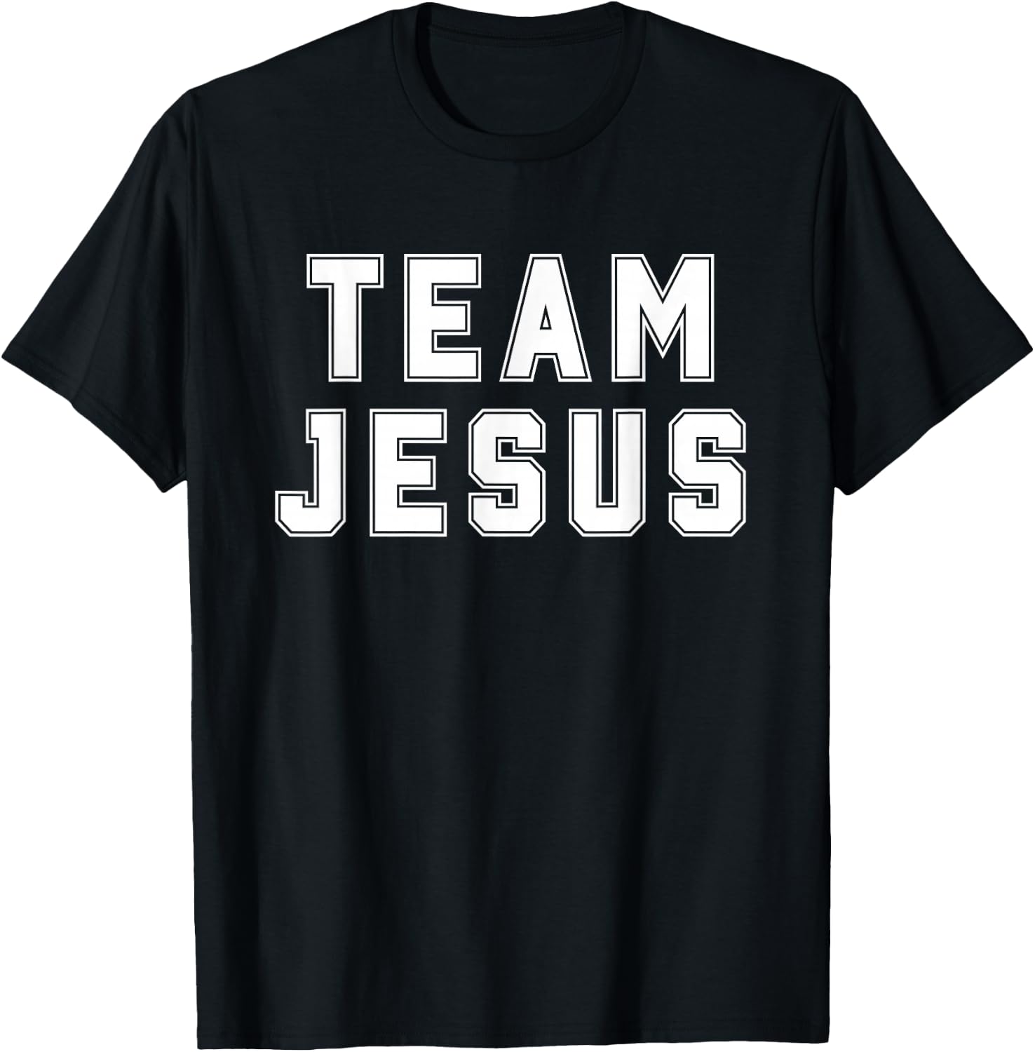 Team Jesus Religious College Group Christian Faith T-Shirt - T-Shirt | Black