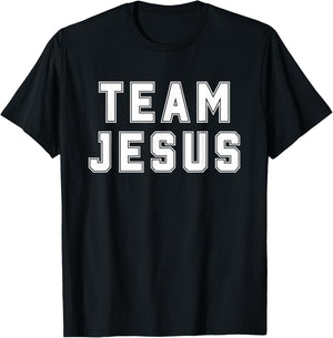Team Jesus Religious College Group Christian Faith T-Shirt - T-Shirt | Black