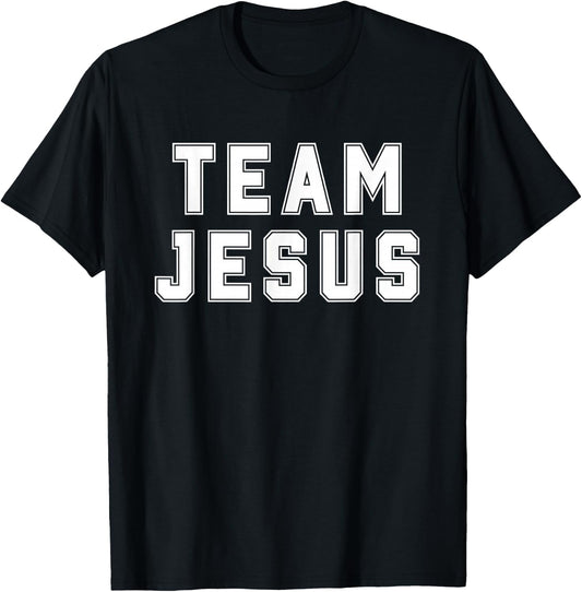 Team Jesus Religious College Group Christian Faith T-Shirt - T-Shirt | Black