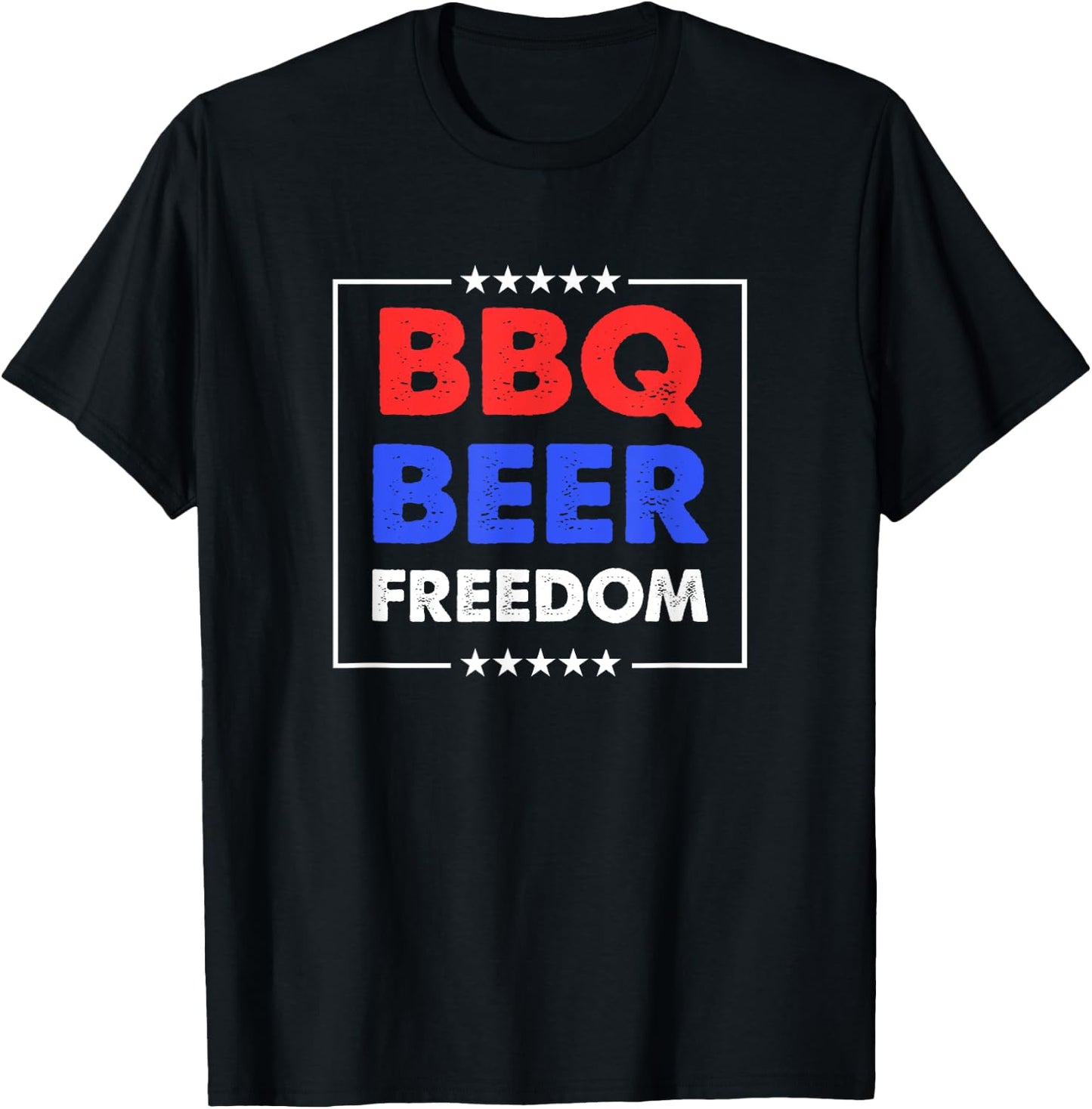 BBQ Beer Freedom Shirt | BBQ Beer Freedom T-Shirt - T-Shirt | Black