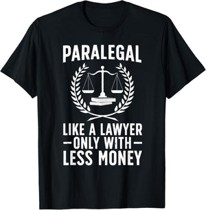 Paralegal Art Women Lawyer Legal Assistant Paralegal T-Shirt - T-Shirt | Black