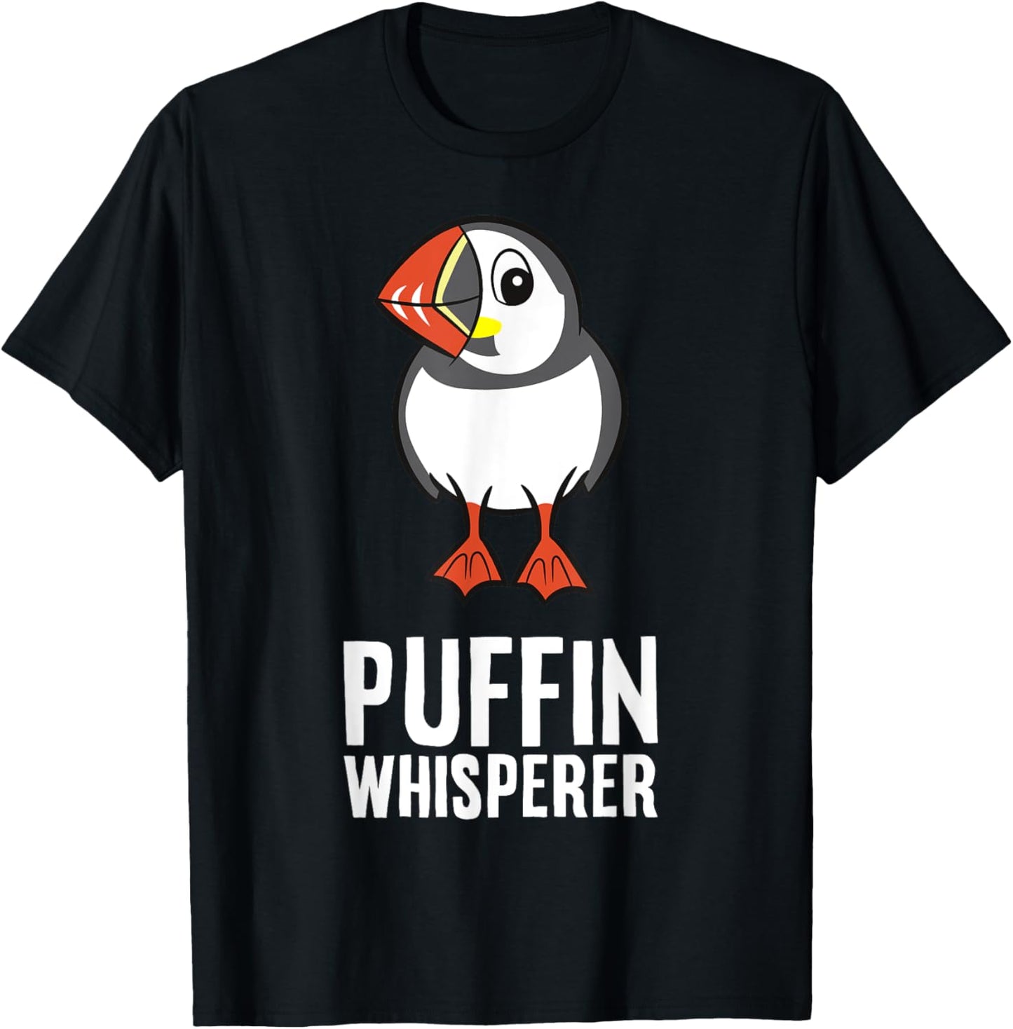 Puffin Whisperer T-Shirt - T-Shirt | Black
