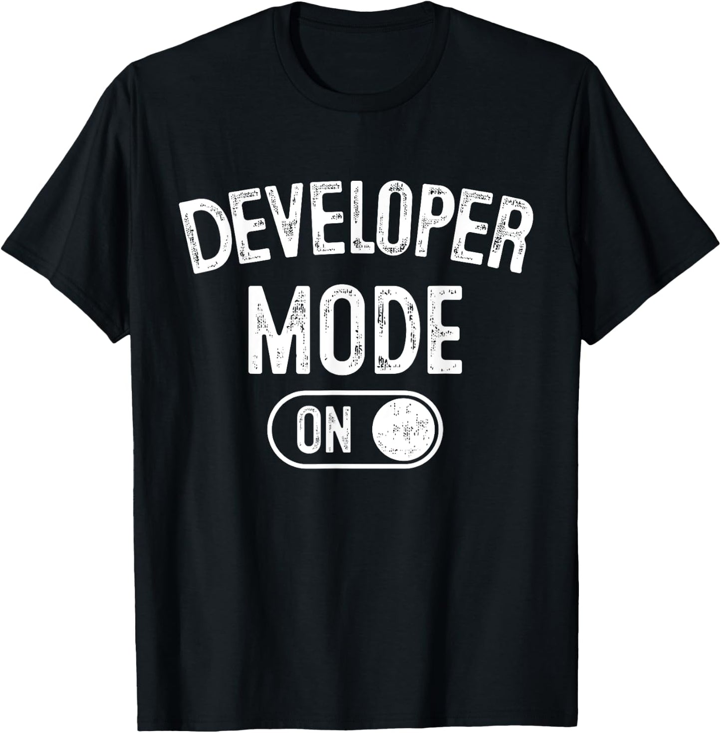 Developer Mode On Funny Code Writer Gift Programmer Engineer T-Shirt - T-Shirt | Black