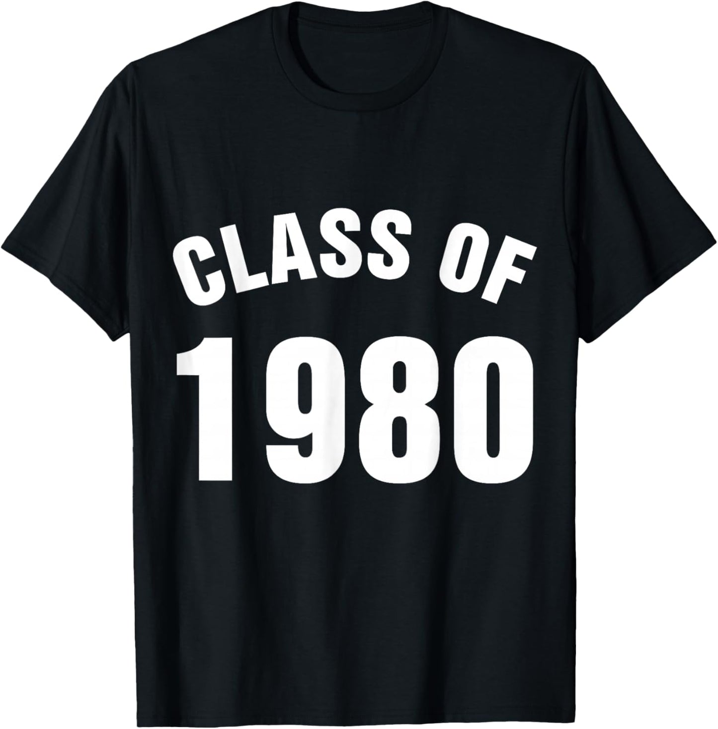 Class of 1980 Senior Graduation School T-Shirt - T-Shirt | Black