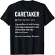 Caretaker Definition Caregiver Caregiving Nursing Nurse T-Shirt - T-Shirt | Black