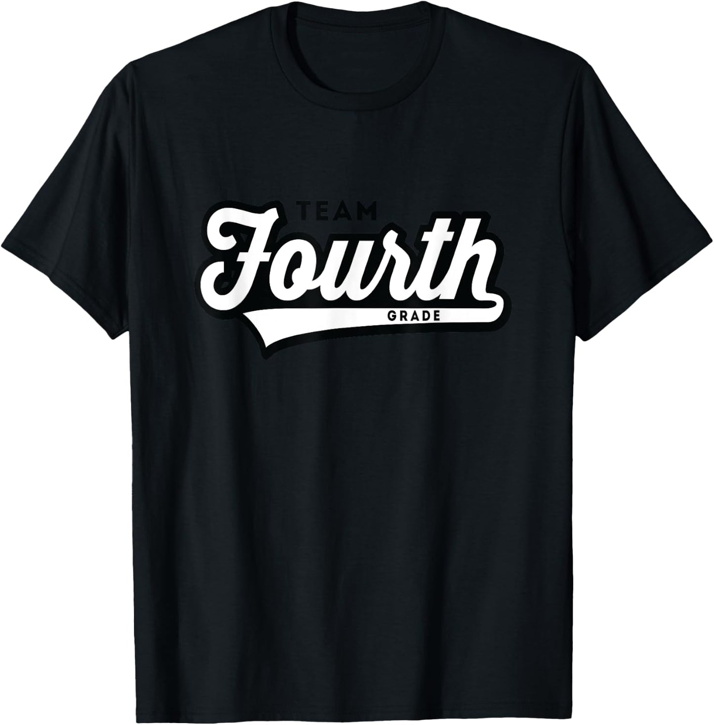 4th Grade TEAM School Teacher Fourth Baseball-Style T-Shirt - T-Shirt | Black