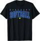Kentucky Softball Vintage Kids Team Retro Softball Fan T-Shirt - T-Shirt | Black