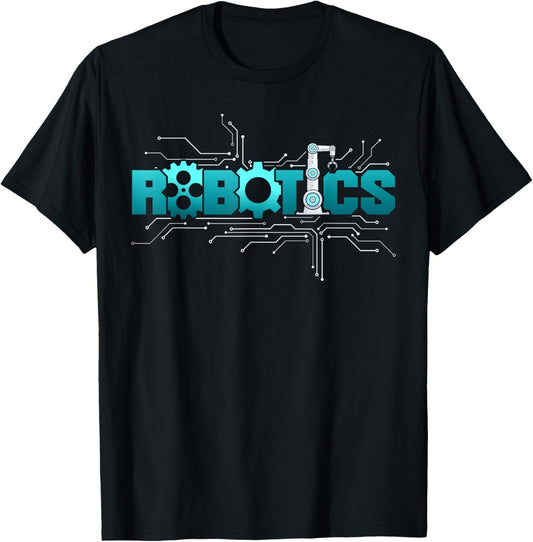 Robot Robotics Engineer Robotics T-Shirt - T-Shirt | Black
