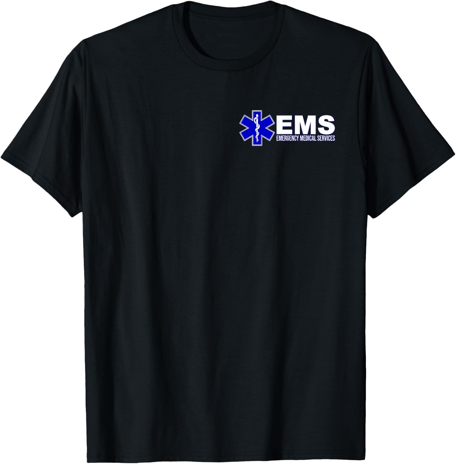 Ems Star of Life Emergency Medical Services Paramedic Emt T-Shirt - T-Shirt | Black