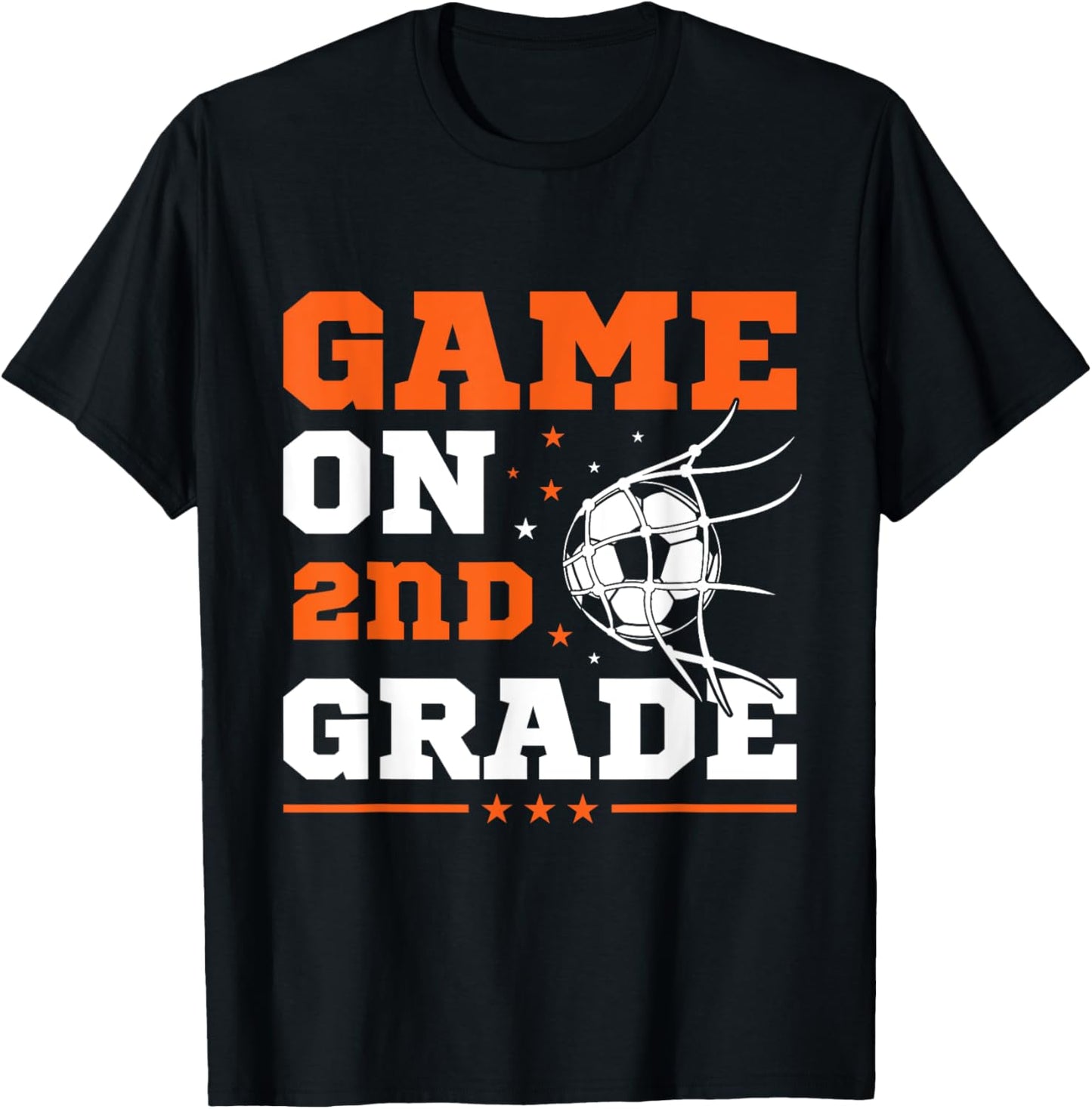 Soccer Game On 2nd Grade Back To School Cute Sports Boys T-Shirt - T-Shirt | Black