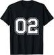 Number 02 T-Shirt - T-Shirt | Black