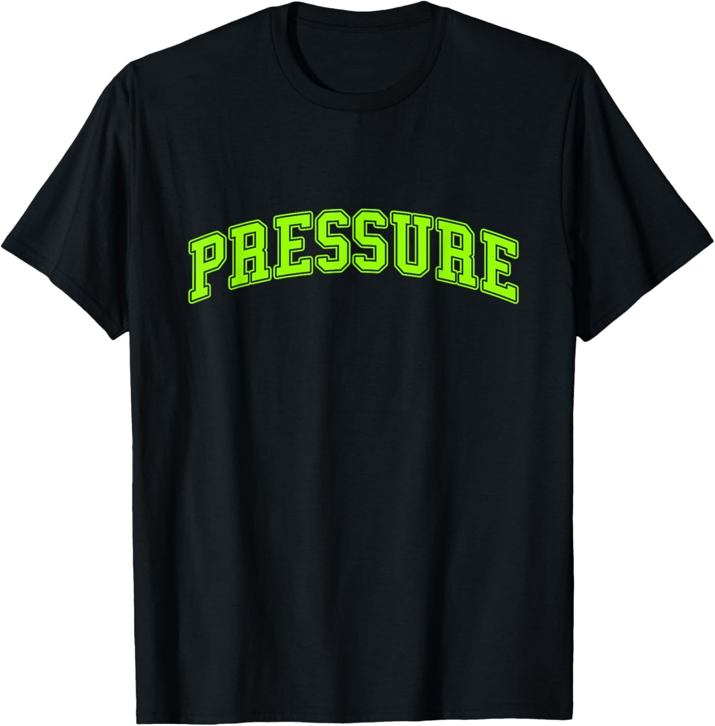 Green Pressure Green Color Graphic T-Shirt - T-Shirt | Black